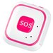 Mini GPS Tracker iUni V29, SOS, GPS+LBS+WIFI, copii si varstnici, Roz